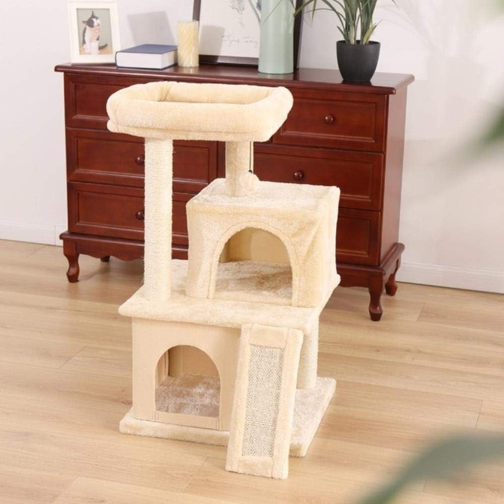 Cat Tree House Condo Cat’s Activity Center with Double Condo
