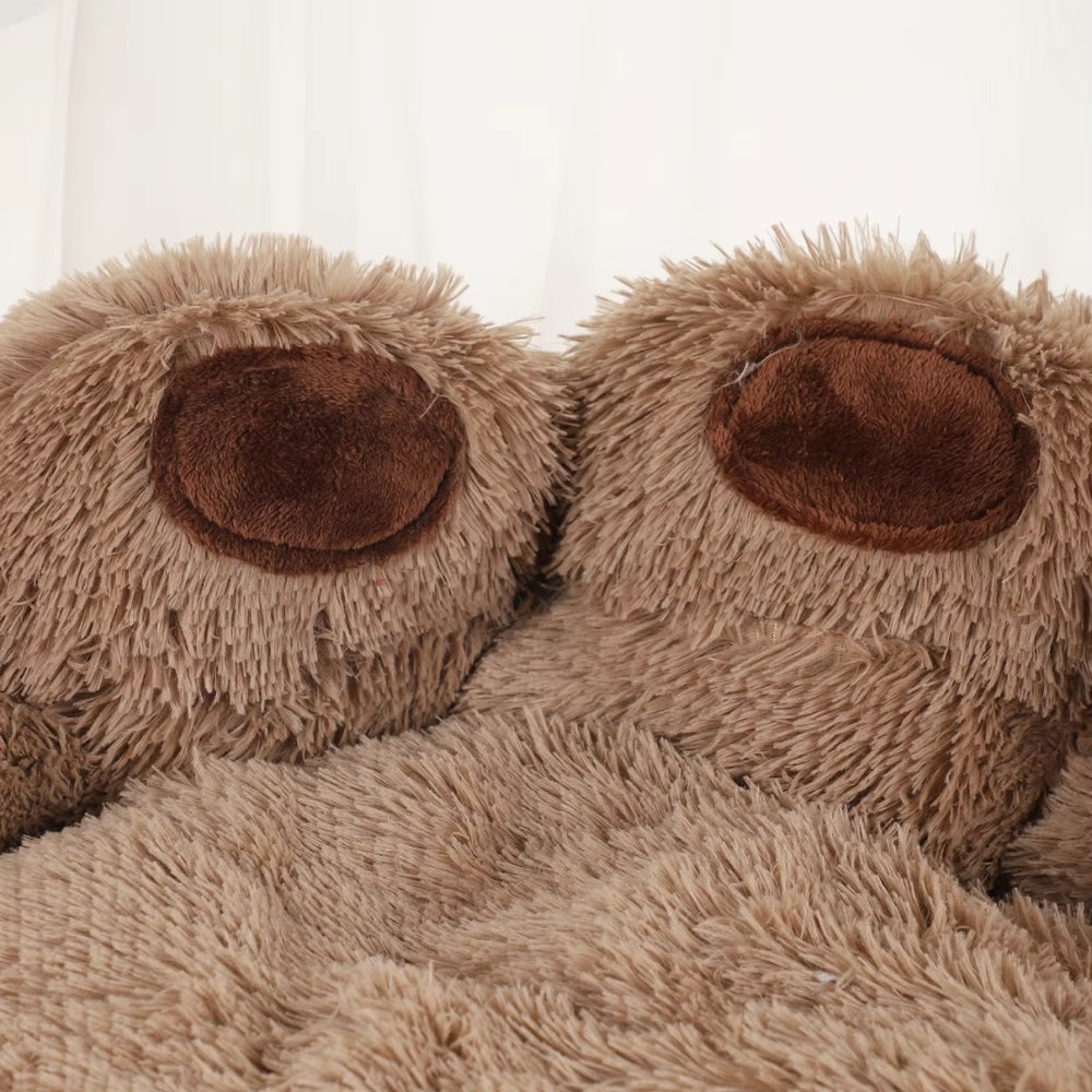 Fluffy Plush Dog Bed Large Small Pet Bed Sofa for Cats Puppy